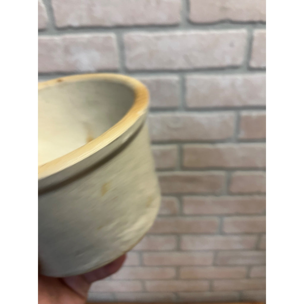 Antique Primitive Stoneware Mortar Bowl - No Pestle - Drug Store Pharmacy Herb Farm Tool