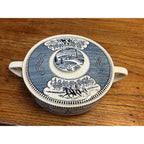Vintage Currier and Ives by Royal China 1.25 QT Round Covered Casserole Dish