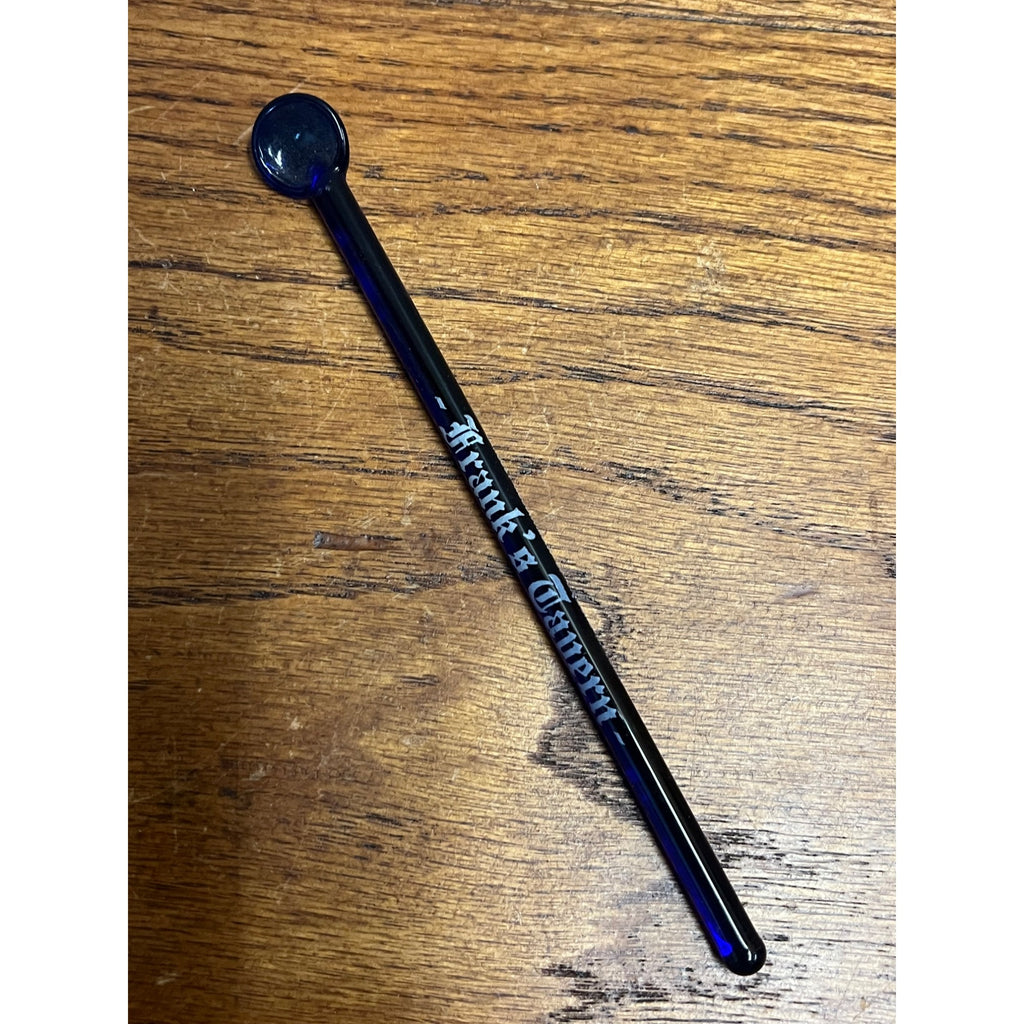 Vintage 1930s Glass Cocktail Stir Stick Advertising Oshkosh Wis Frank's Tavern