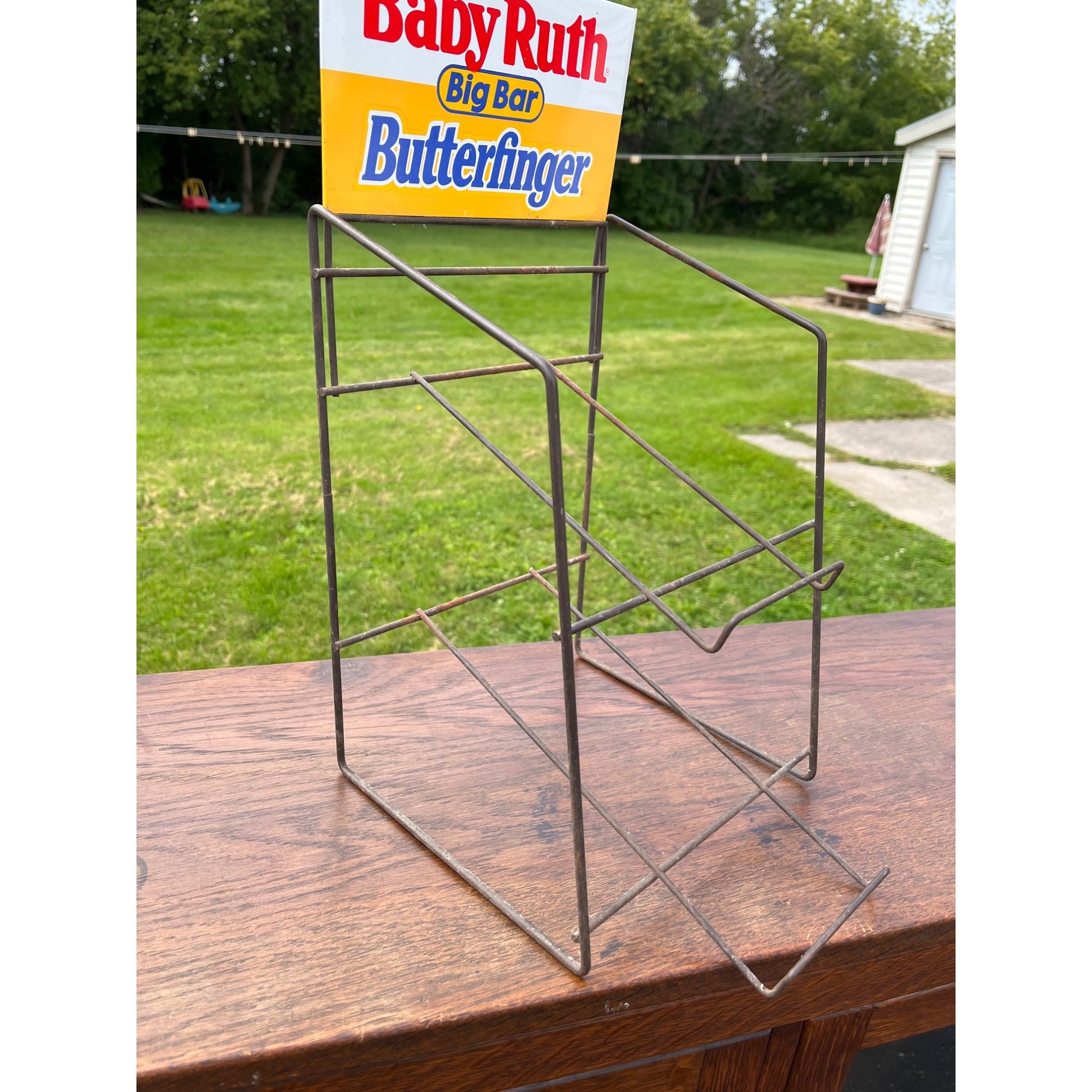 Vintage 1960s Baby Ruth & Butterfinger Candy Store Display Rack Advertising Sign