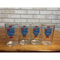 Vintage 1960s Heileman's Old Style Beer Glasses Lot (4) Taster 4" Barware