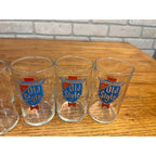 Vintage 1960s Heileman's Old Style Beer Glasses Lot (4) Taster 4" Barware