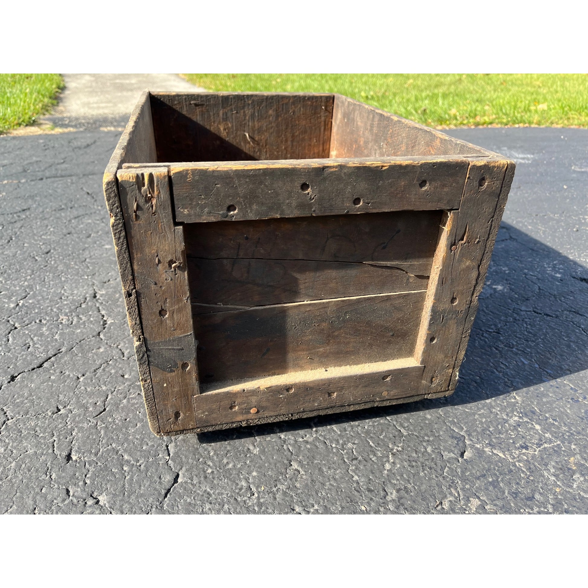 Vintage Illinois Powder Mfg. Co. Explosives Dynamite Ajax Wooden Crate Box Case