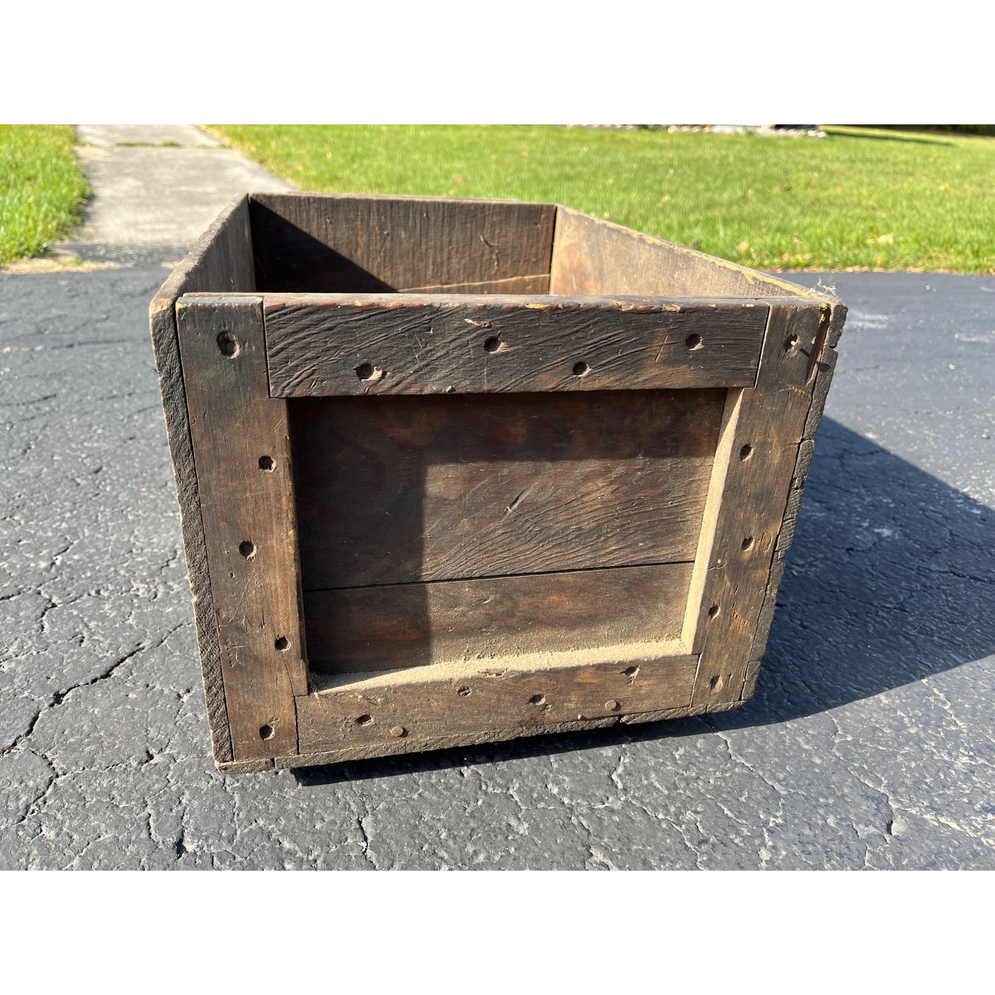 Vintage Illinois Powder Mfg. Co. Explosives Dynamite Ajax Wooden Crate Box Case