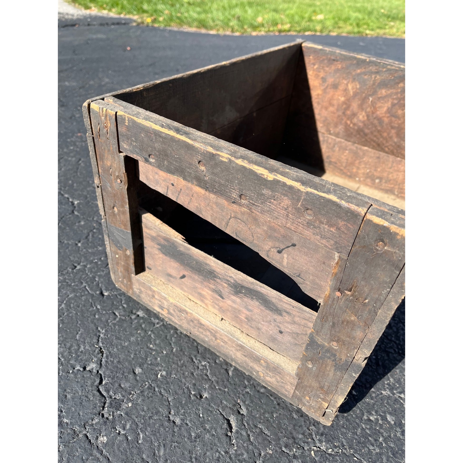 Vintage Illinois Powder Mfg. Co. Explosives Dynamite Ajax Wooden Crate Box Case