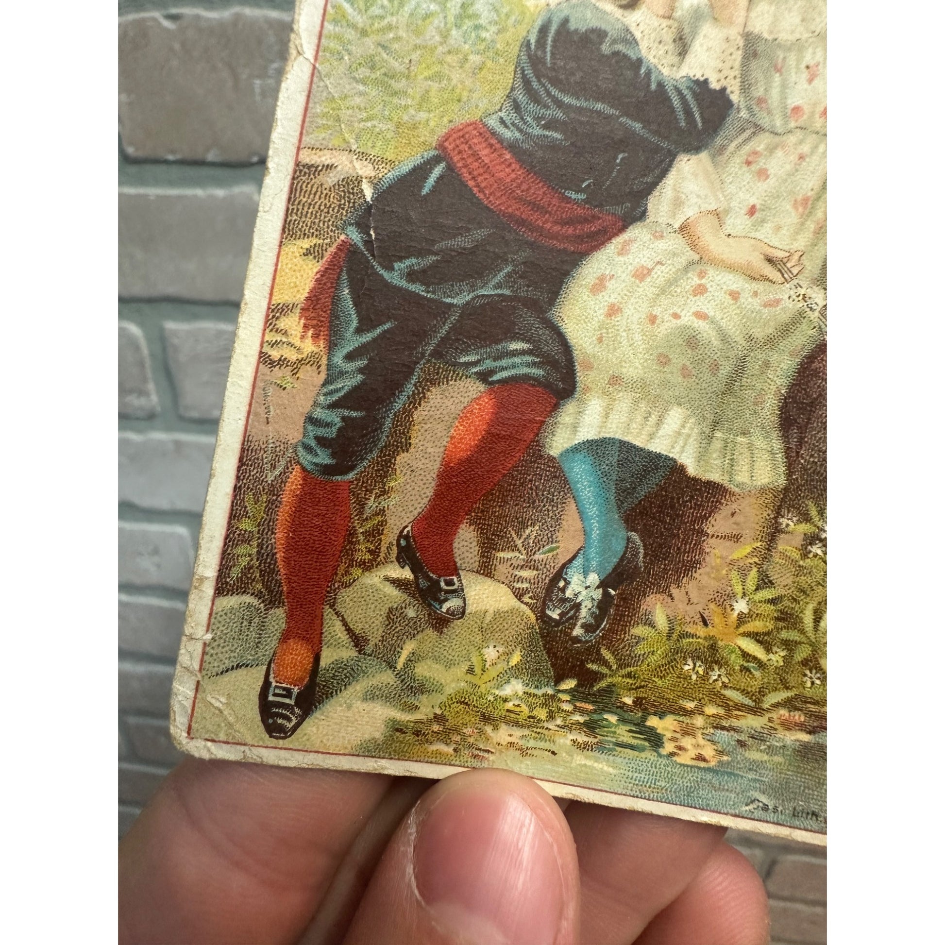 Antique Victorian Prudential Insurance Newark NJ Trade Card Advertising Children