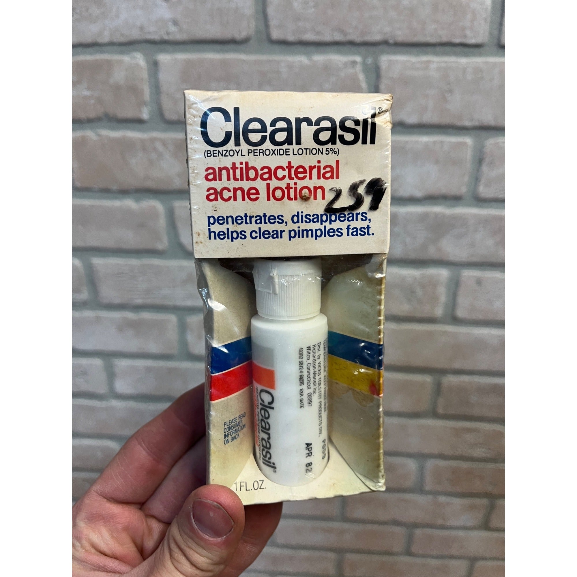 Vtg 90s Clearasil Antibacterial Acne Lotion NOS /Triclosan Sealed