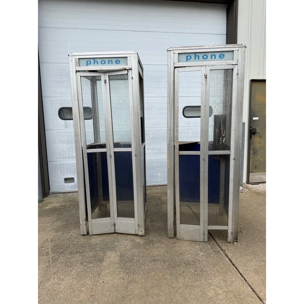 Original Vintage Phone Booth Bell System Metal Glass Telephone Booth Chicago
