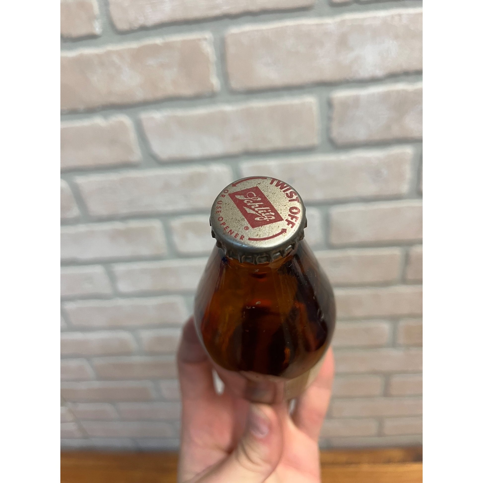 Vintage 1970s Schlitz Milwaukee Beer Glass 7oz Stubby Shorty Bottle