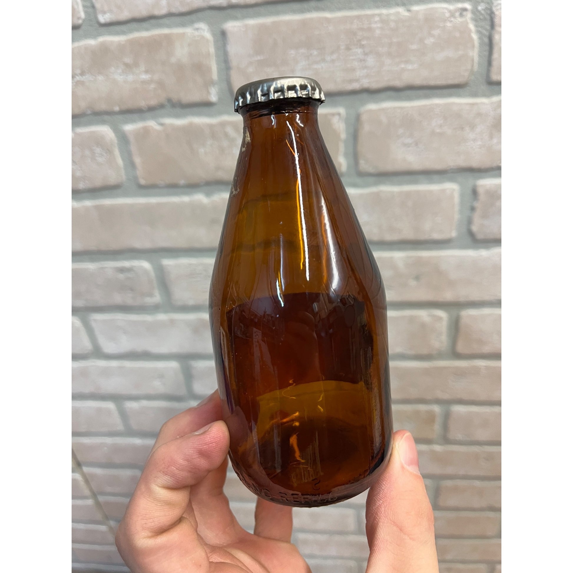 Vintage 1970s Schlitz Milwaukee Beer Glass 7oz Stubby Shorty Bottle