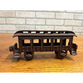 Antique Cast Iron Passenger Floor Railroad Car Red Paint - Hubley? Ives?