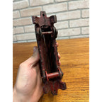 Antique Cast Iron Passenger Floor Railroad Car Red Paint - Hubley? Ives?