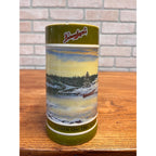 Vintage Leinenkugel's Beer Ceramic Stein Cabin On The River 2011 Holiday Edition Chippewa Falls, WI