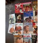 Vintage McCall's Magazine Lot Fashion Home Sewing Recipes 1960s 1970s 25+