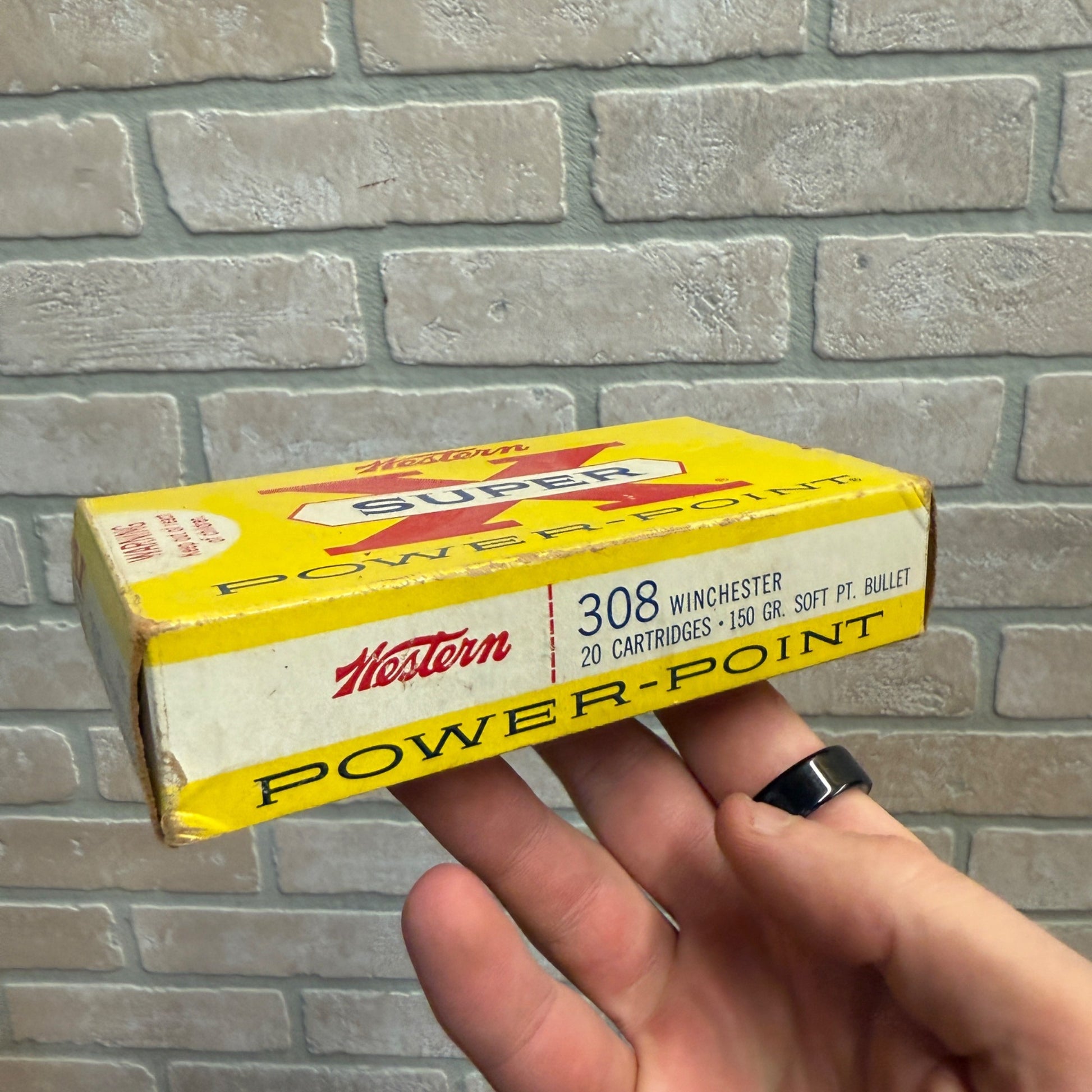 Western Super X Silvertip 308 Winchester 150 Gr Soft Point Bullet Empty Box