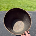 Antique Vul-Cot Waste Bin Trash Can Vulcanized Fiber Native American Graphics