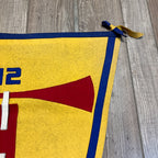 RARE Vintage 60 Years 1852-1912 Fond du Lac Wis Felt Banner Pennant