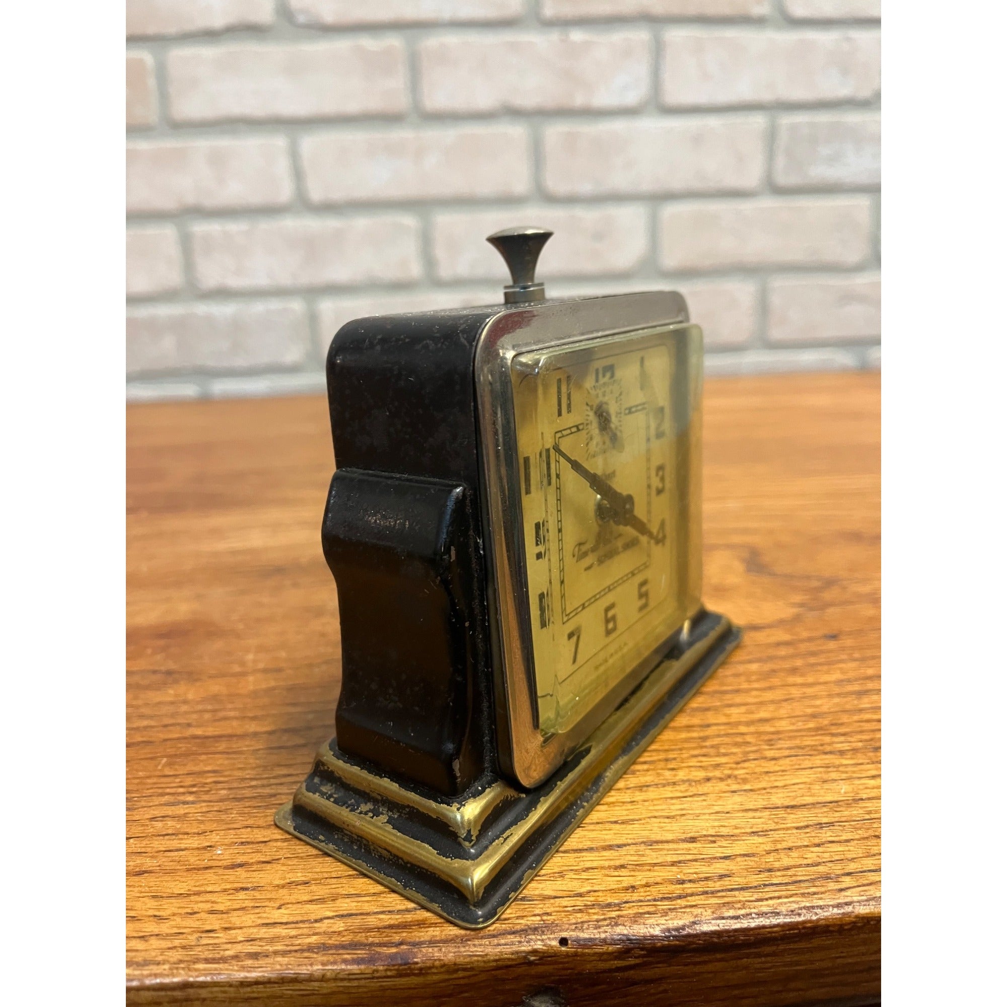 RARE Vintage 1930s Art Deco Gilbert Clock Sundial Shoes Advertising Sign