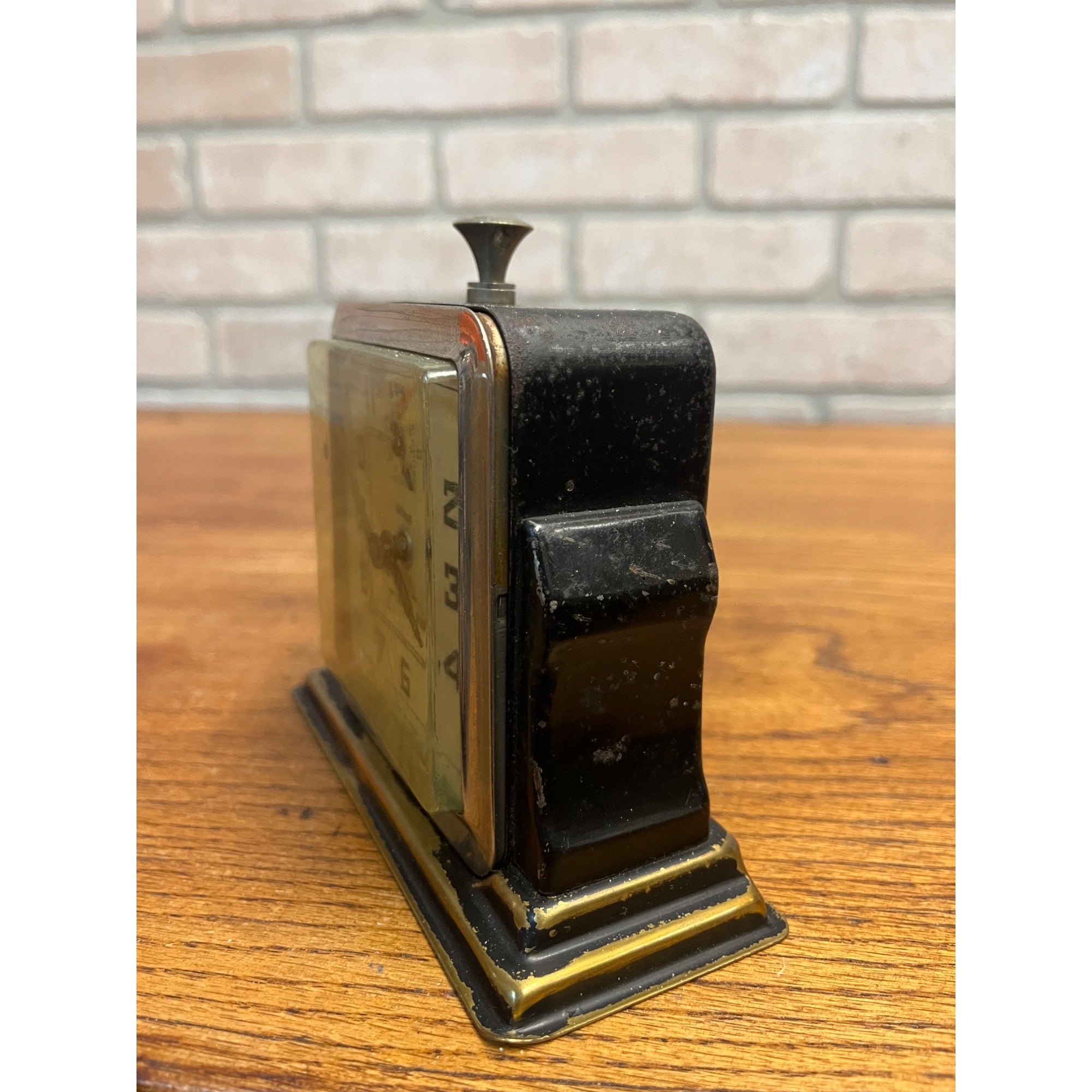 RARE Vintage 1930s Art Deco Gilbert Clock Sundial Shoes Advertising Sign