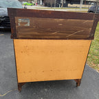 Beautiful Antique Tiger Oak Sideboard Buffet Mirrored Cabinet Empire Style