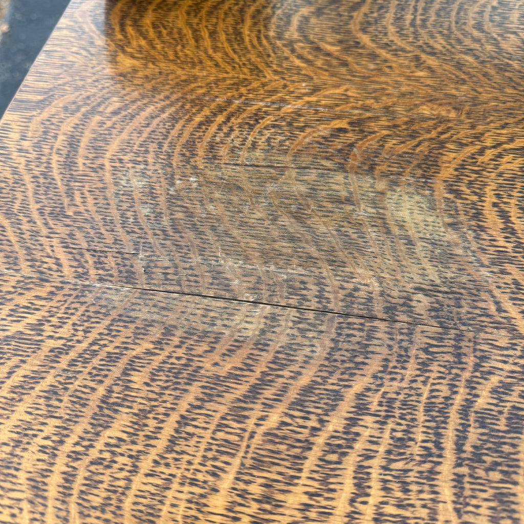 Beautiful Antique Tiger Oak Sideboard Buffet Mirrored Cabinet Empire Style