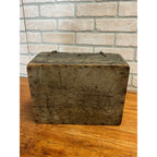 Antique Primitive 19th c. Wooden Veterinary Medicine Chest Latching Box Crate