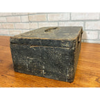 Antique Primitive 19th c. Wooden Veterinary Medicine Chest Latching Box Crate