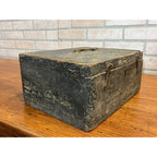 Antique Primitive 19th c. Wooden Veterinary Medicine Chest Latching Box Crate