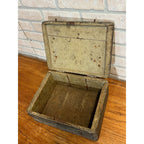 Antique Primitive 19th c. Wooden Veterinary Medicine Chest Latching Box Crate