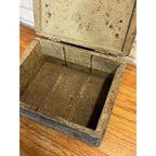 Antique Primitive 19th c. Wooden Veterinary Medicine Chest Latching Box Crate