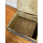 Antique Primitive 19th c. Wooden Veterinary Medicine Chest Latching Box Crate