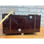 Vintage General Electric Model 516 Alarm Clock Tube Radio Brown - Parts/Repair