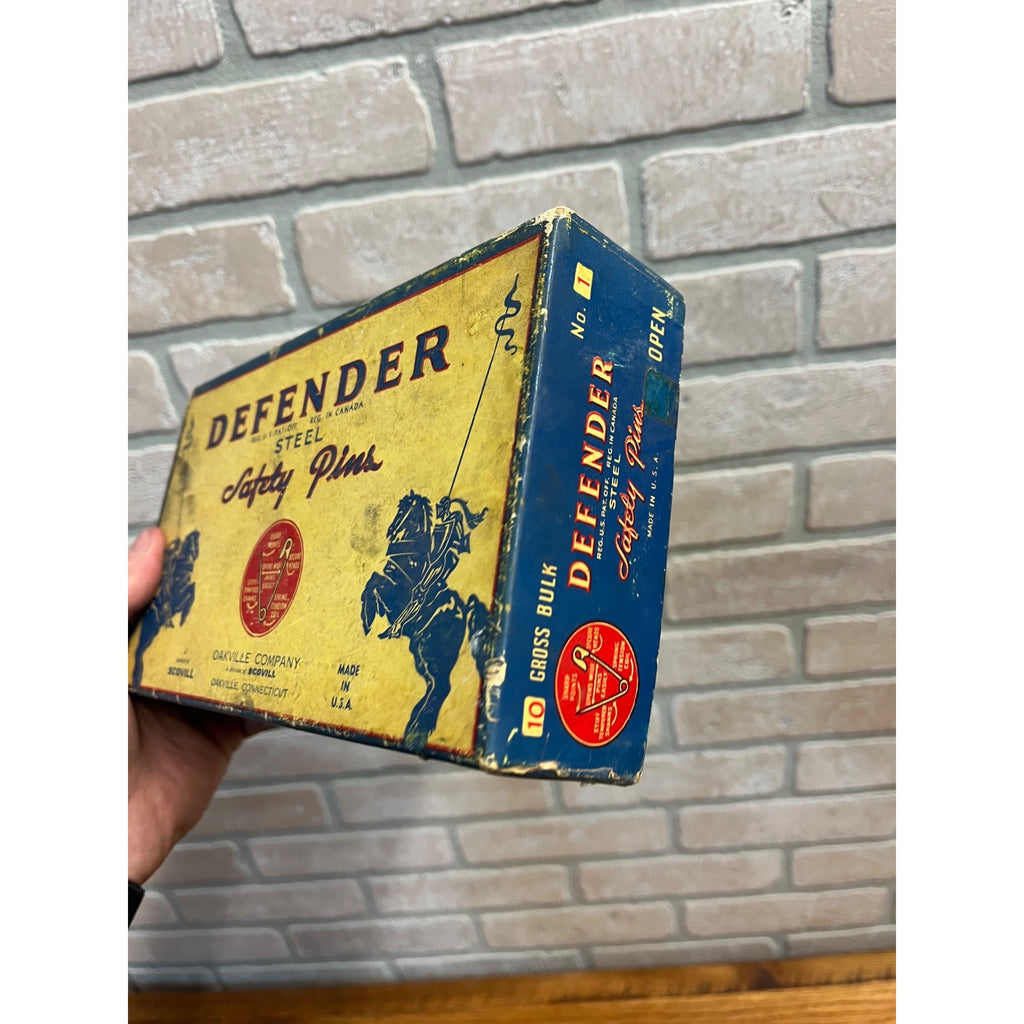 Vintage 1930s Defender Safety Pins Empty Store Display Boxes Advertising Oakville CT