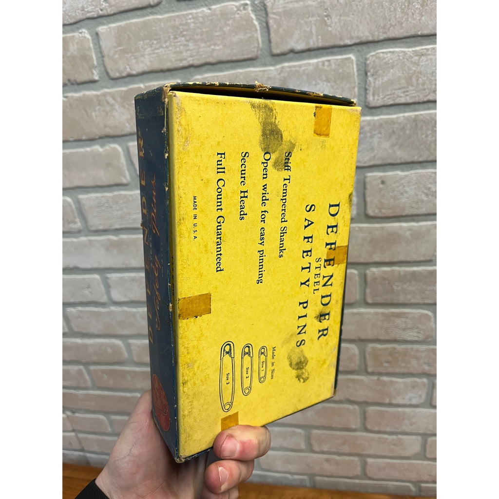 Vintage 1930s Defender Safety Pins Empty Store Display Boxes Advertising Oakville CT