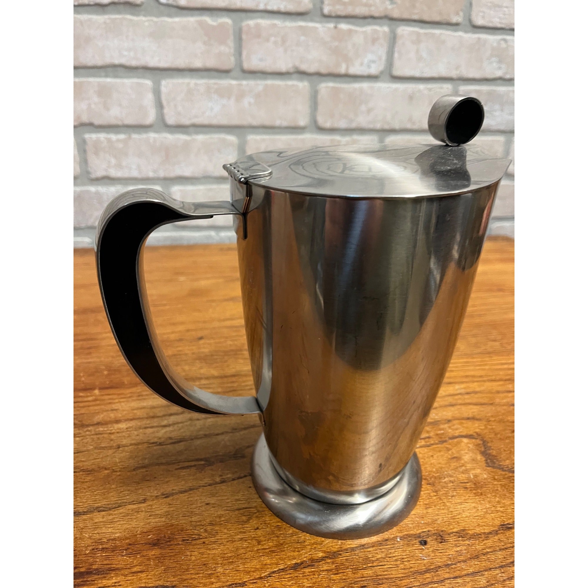 Vintage MCM 1960s Gense Stainless Steel Pitcher Sweden 150cL by Folke Arström