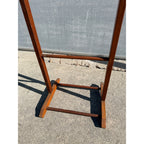 Vintage Wooden Rolling Valet Butler Suit Rack Stand - Brevettato Italy