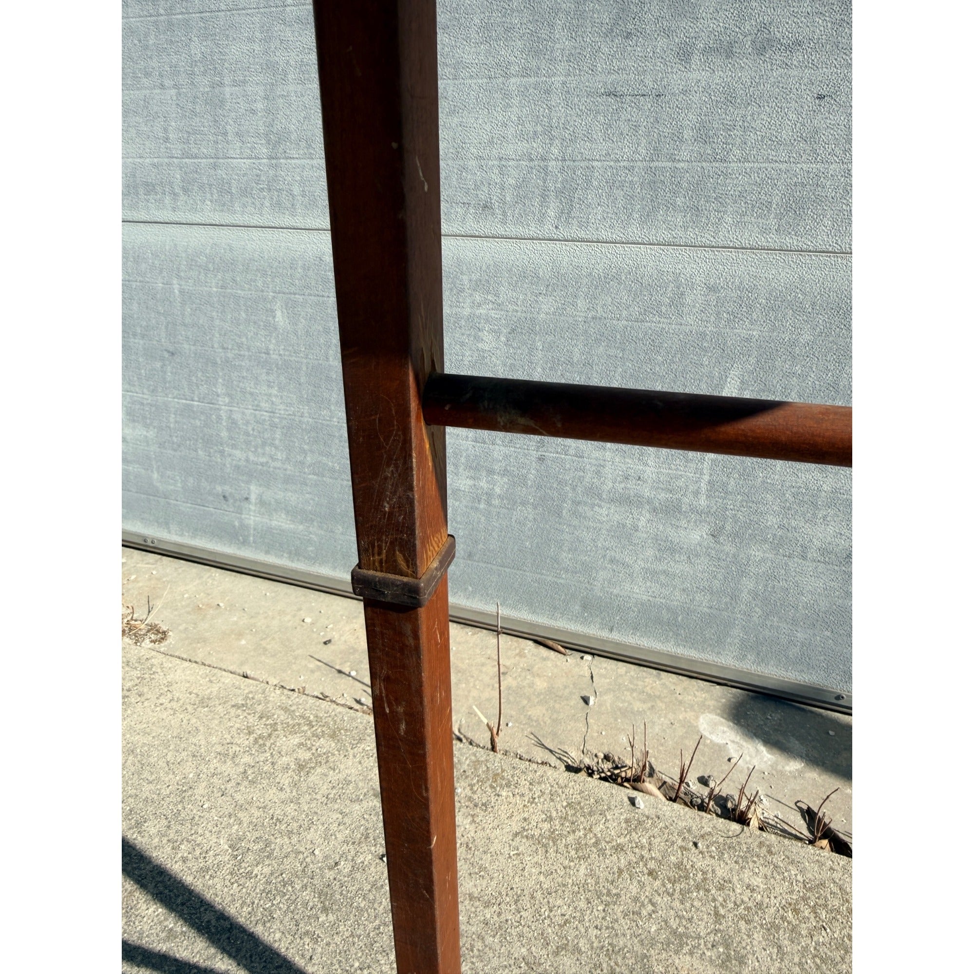 Vintage Wooden Rolling Valet Butler Suit Rack Stand - Brevettato Italy