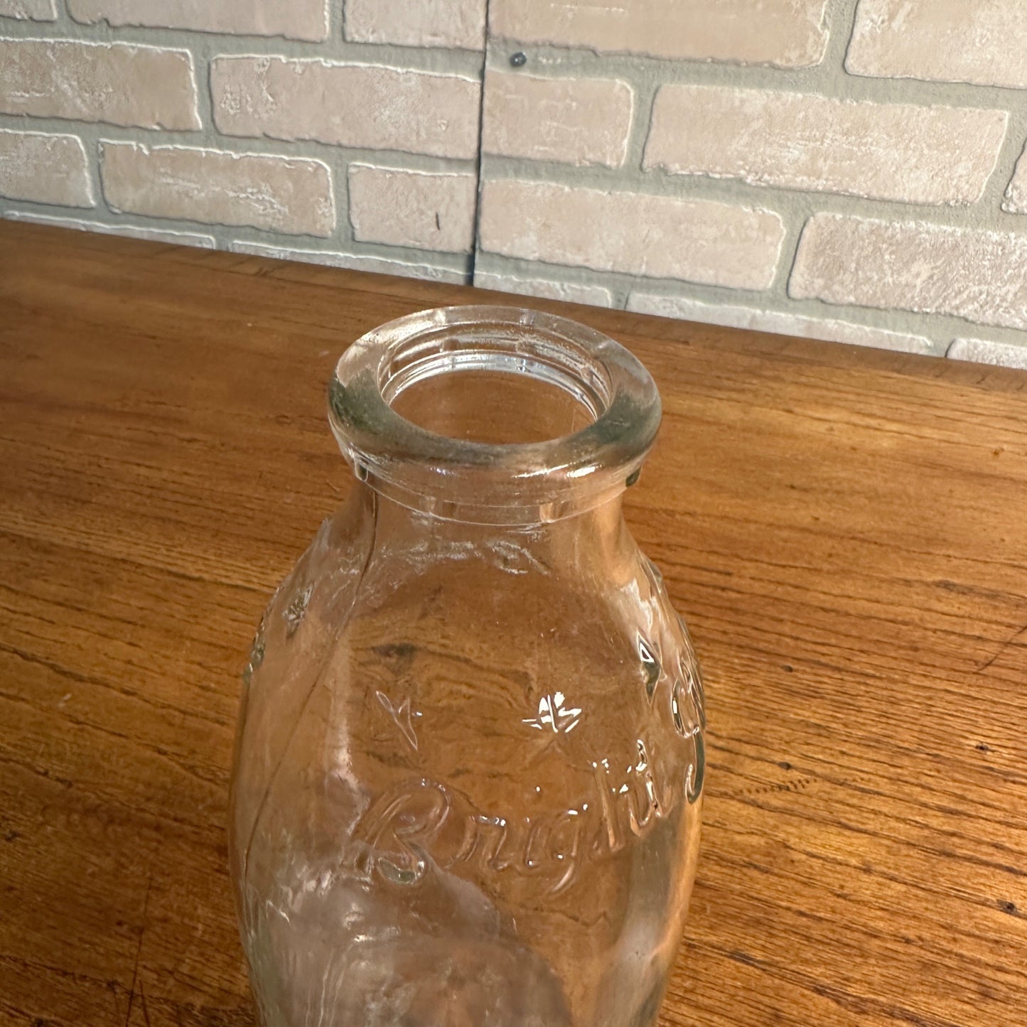 Blochowiak Dairy Co. Bright Star Dairy One Quart Milk Bottle - Milwaukee WI