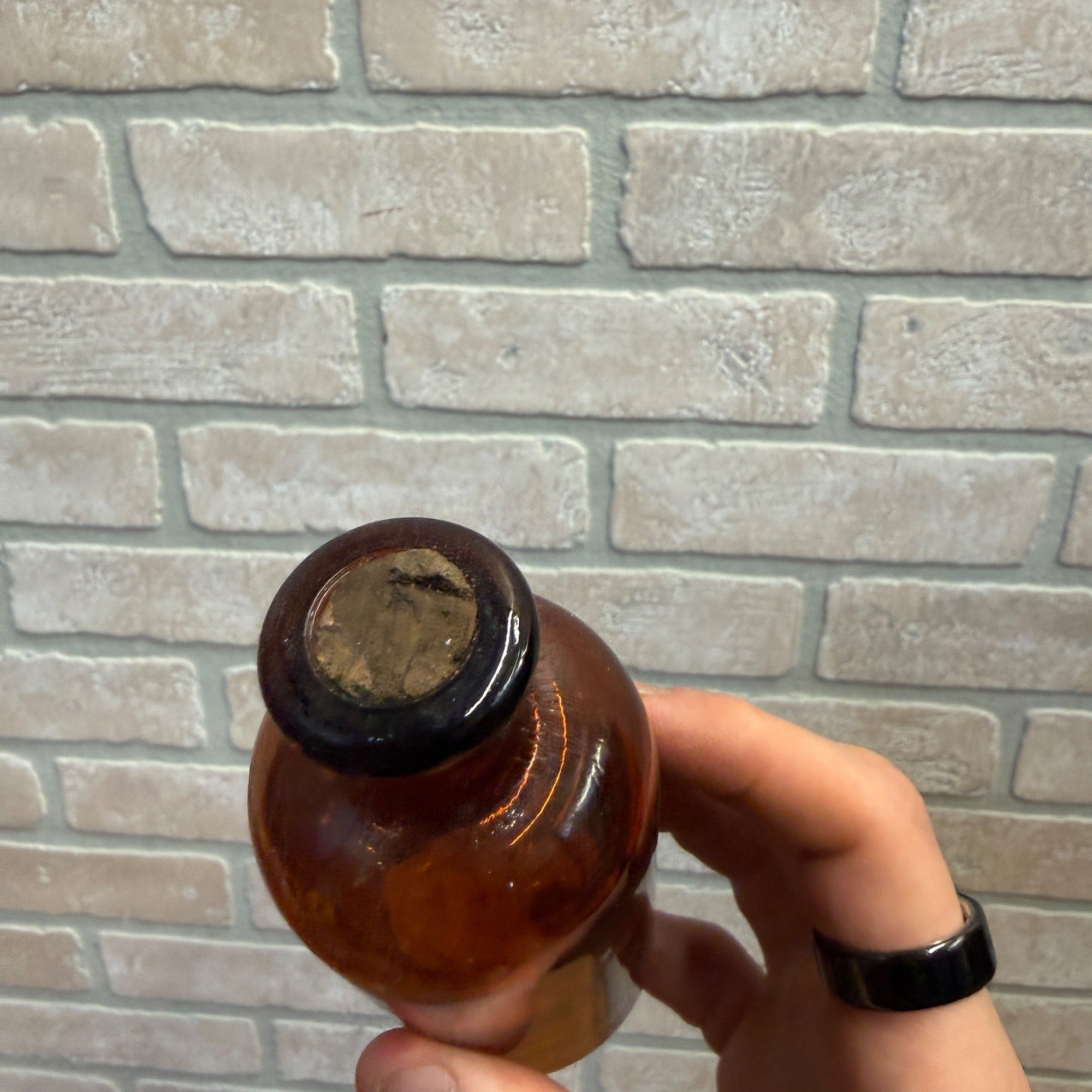 Vintage Amber Glass Bottle With Cork Stopper Tincture No. 89 Ferric Citro Chloride Apothecary Pharmacy Eli Lilly USA