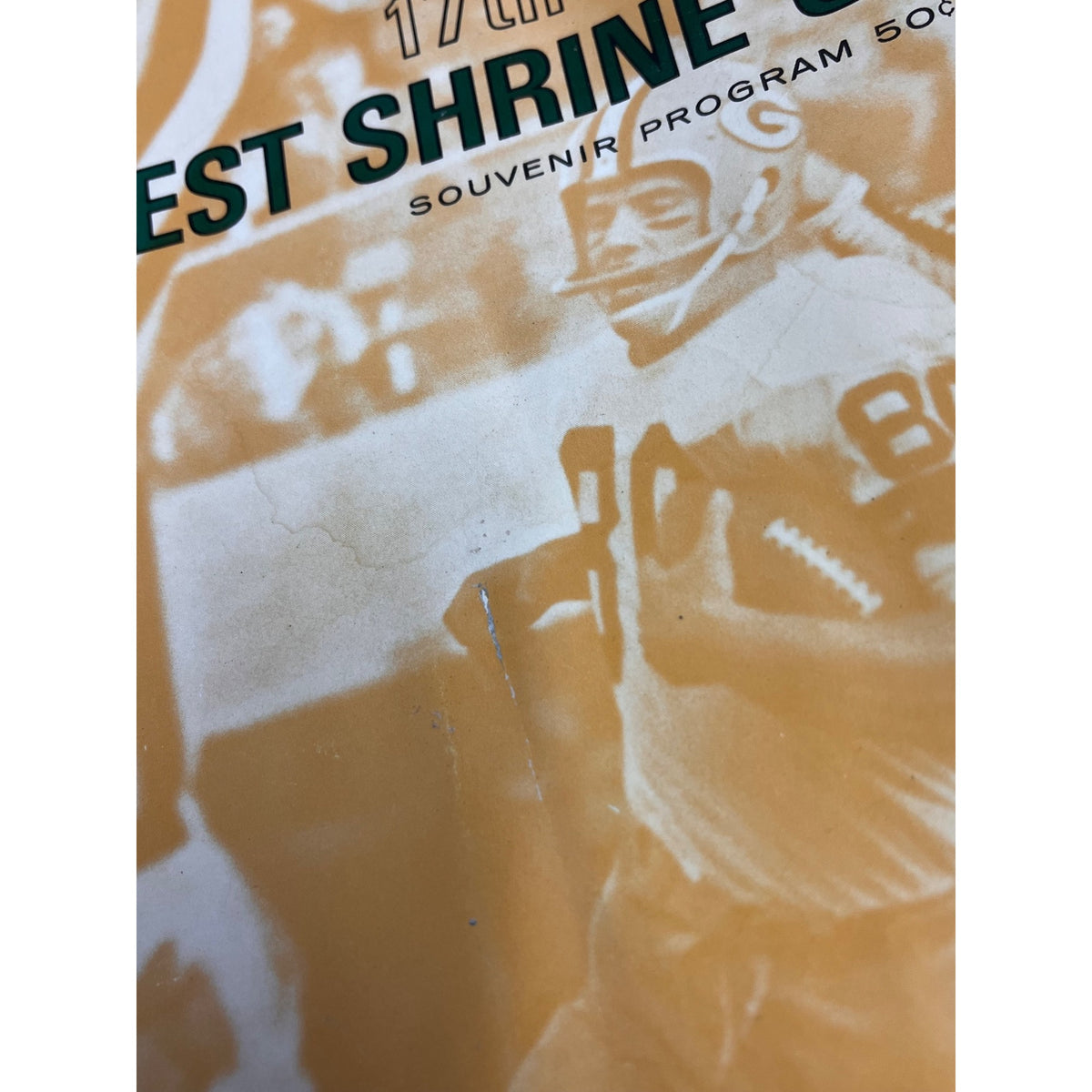 1966 Green Bay Packers vs Chicago Bears Mike Ditka Midwest Shrine Game Program