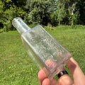 Antique 1900s Planter Rye Whiskey 6-1/2" Bottle Ullman & Co Clear Liquor Empty