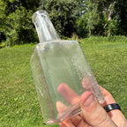Antique 1900s Planter Rye Whiskey 6-1/2" Bottle Ullman & Co Clear Liquor Empty