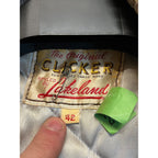 Vintage Lakeland Clicker Dark Gray Wool Car Club Crusier Coat Jacket Sz 42 MINT