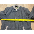 Vintage Lakeland Clicker Dark Gray Wool Car Club Crusier Coat Jacket Sz 42 MINT