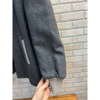 Vintage Lakeland Clicker Dark Gray Wool Car Club Crusier Coat Jacket Sz 42 MINT