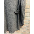Vintage Lakeland Clicker Dark Gray Wool Car Club Crusier Coat Jacket Sz 42 MINT