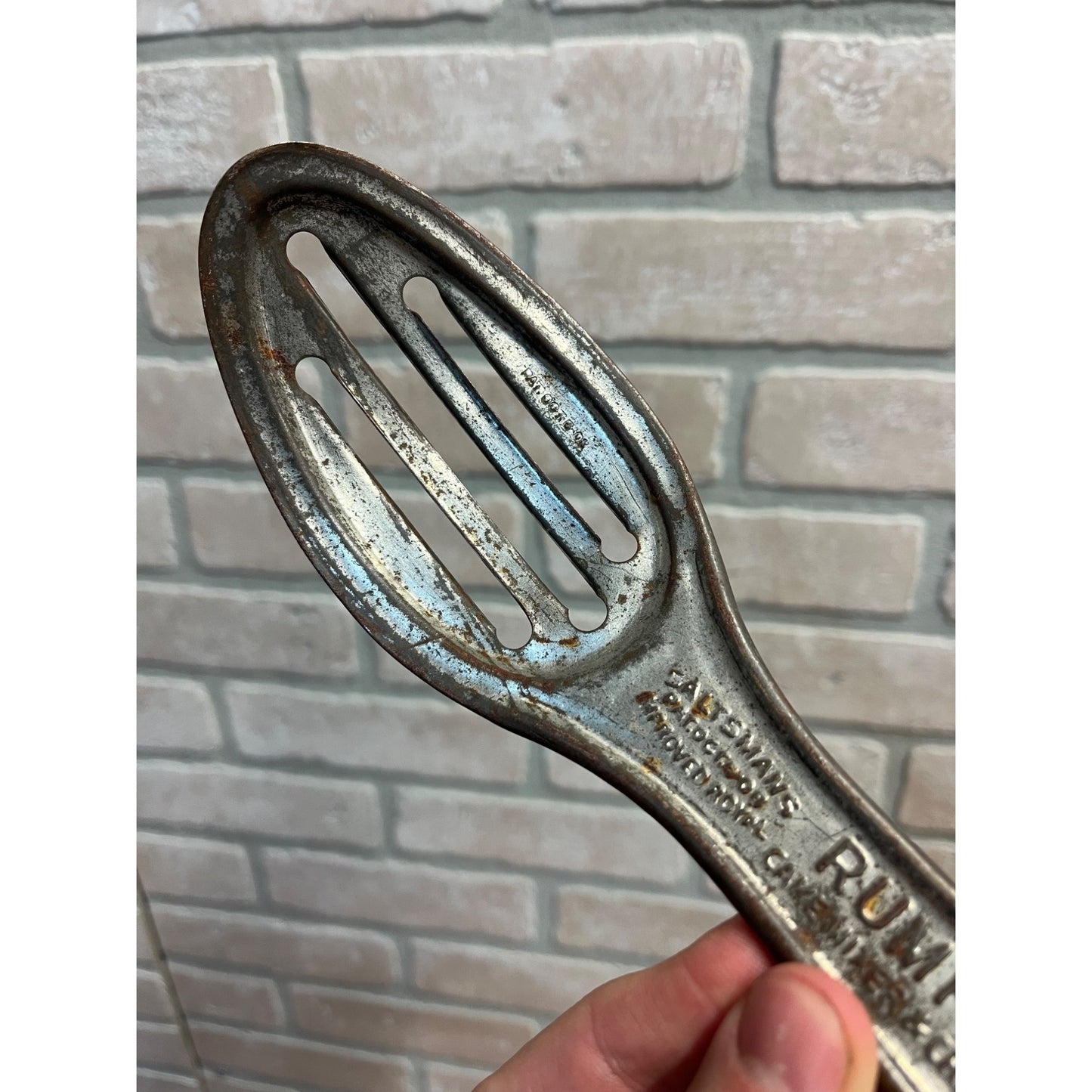 Vintage Rumford Cake Mixer Cream Whip Slotted Spoon Advertising Baking Powder