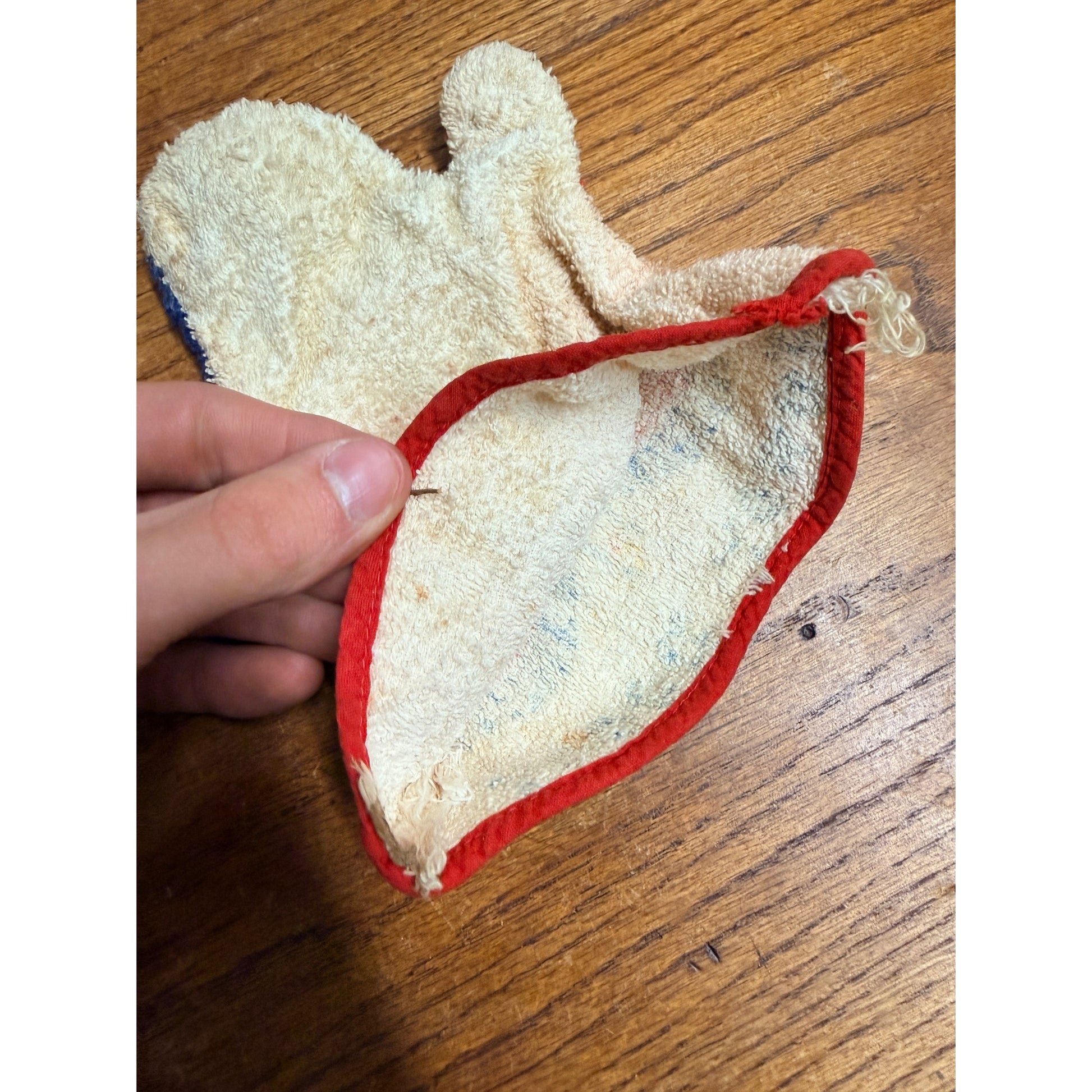 1950's Howdy Doody & Clarabell, Wash Cloth Hand Puppets (Kragen) Scarce Vintage