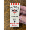Vintage FULL Matchbook Advertising -Kentucky Fried Chicken