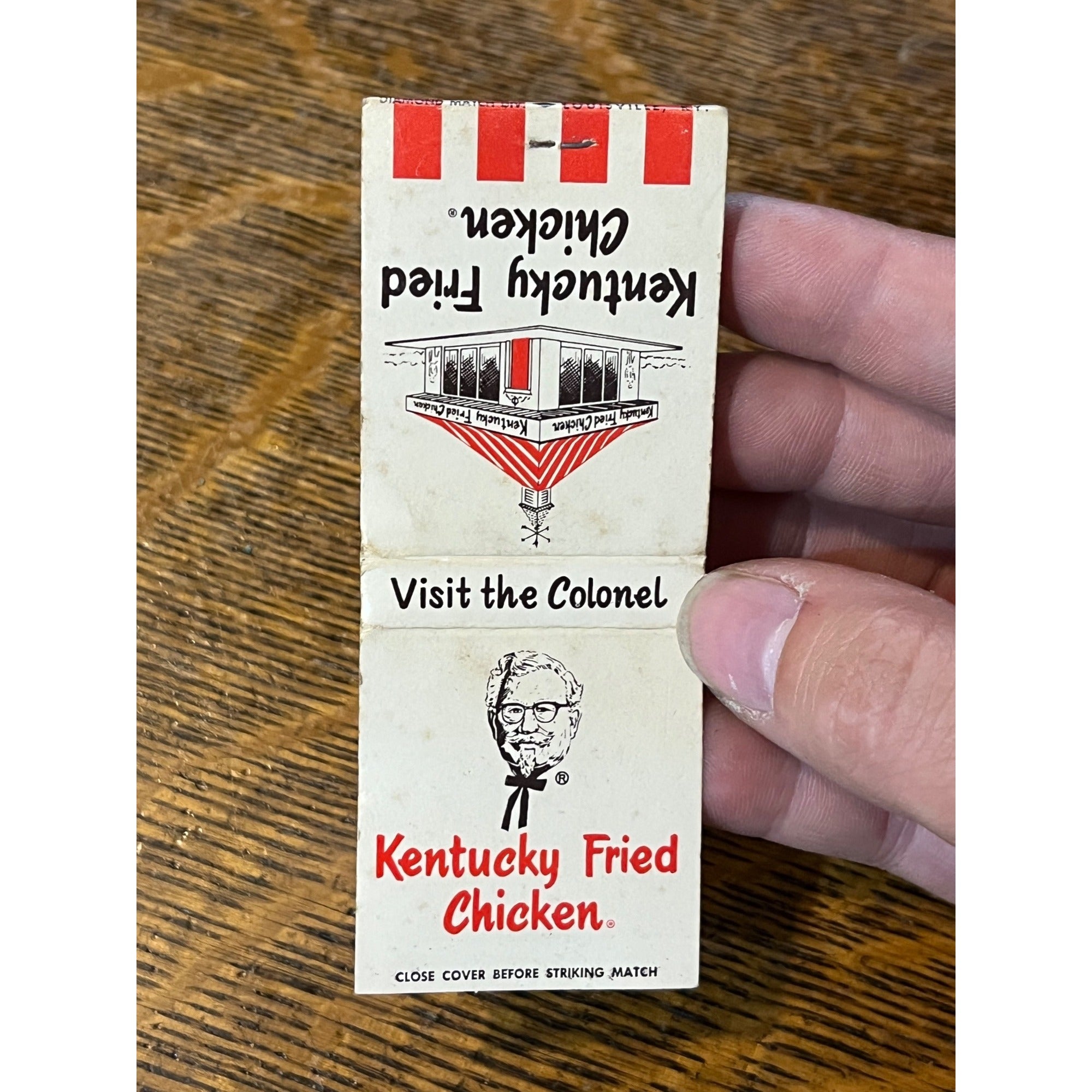Vintage FULL Matchbook Advertising -Kentucky Fried Chicken